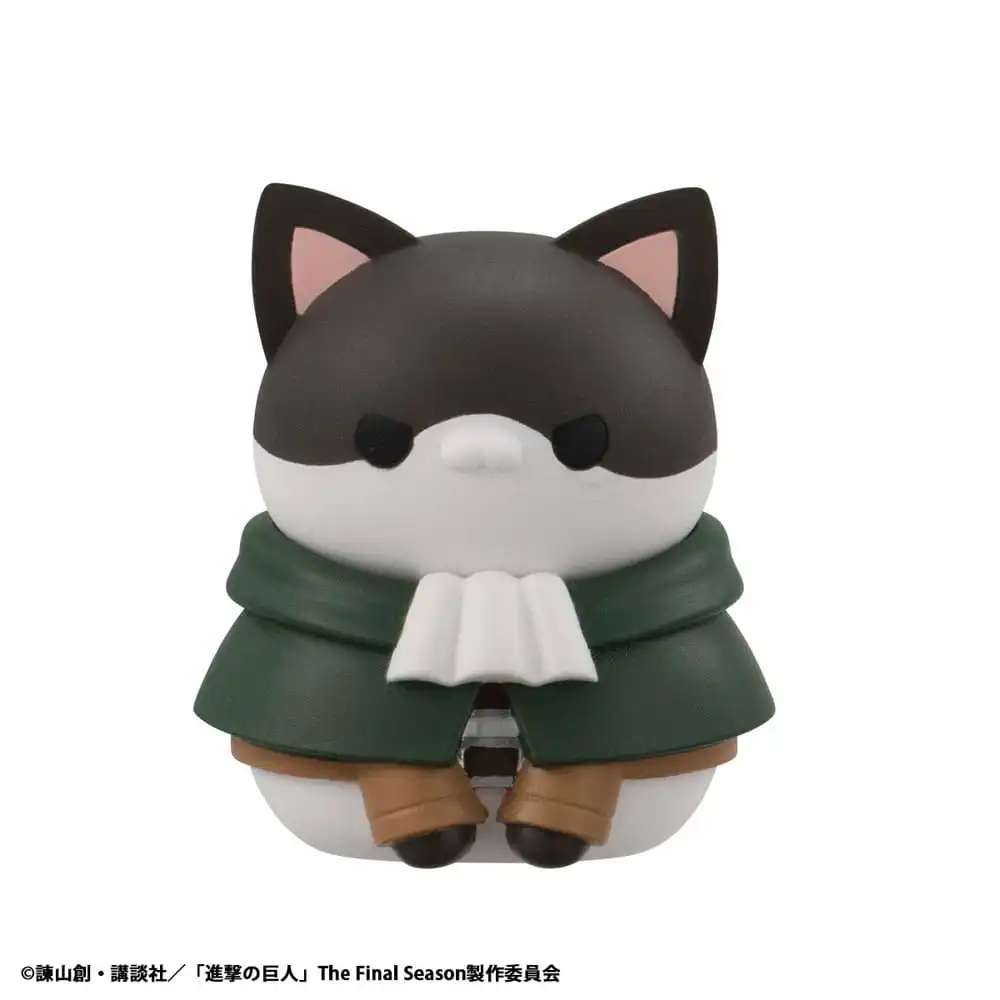 Attack on Titan Mega Cat Project Attack on Tinyan Trading Figures Gathering Scout Regiment danyan! 3 cm - 1 Unidade